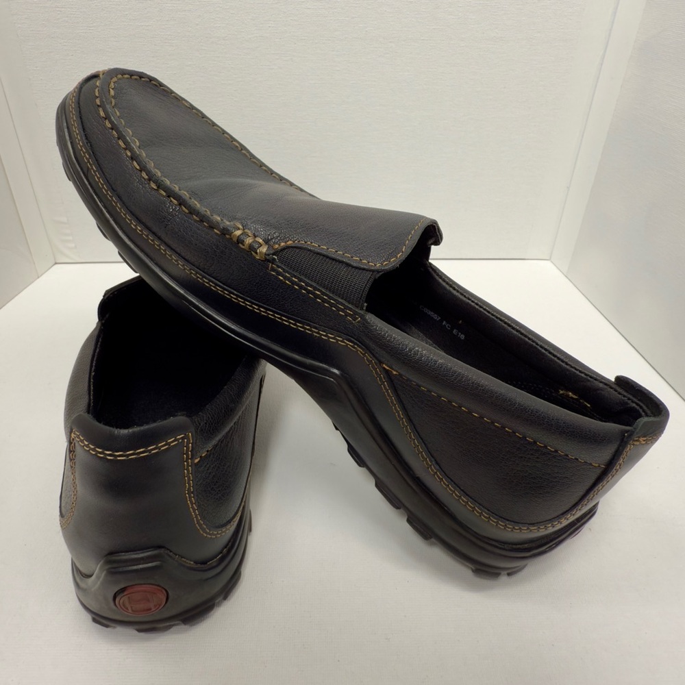 Cole Haan Black Leather Loafers Size 7.5 Mens Slip-on Shoes